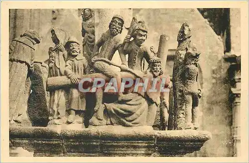 Cartes postales St Thegonnec (Finistere) Bretagne La Douce France Le Calvaire (1610) detail