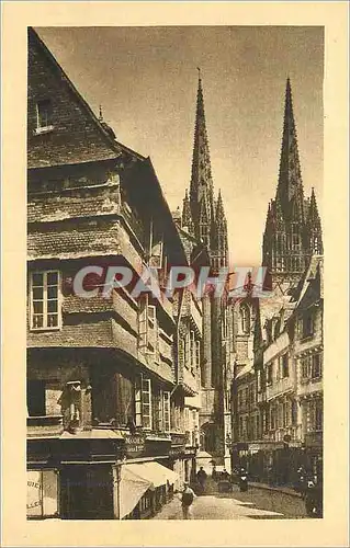 Ansichtskarte AK Quimper Vieilles Maisons de la Rue Kereon