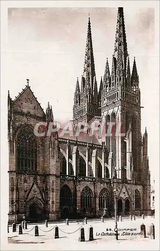 Cartes postales moderne Quimper La Cathedrale (Cote Nord)