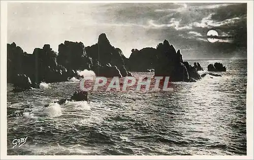 Moderne Karte Ile D'Ouessant Rochers de Creac'h