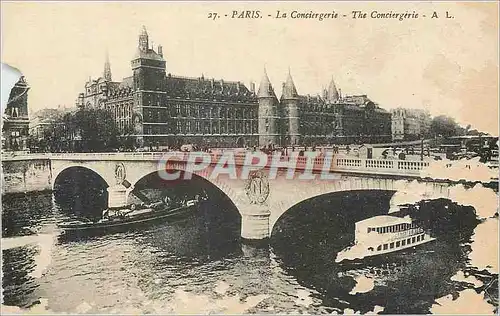 Ansichtskarte AK Paris La Conciergerie Bateaux