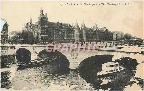Cartes postales Paris La Conciergerie Bateaux