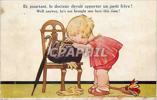 Cartes postales Et pourtant le Docteur devait apporter un petit frere Illustrateur Tempest