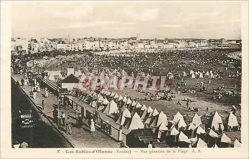 Cartes postales Les Sables d'Olonne (Vendee) Vue Generale de la Plage