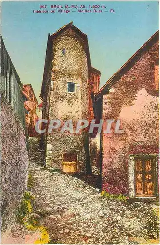 Cartes postales Beuil (A M) Alt 1500 m Interieur du Village Vieilles Rues