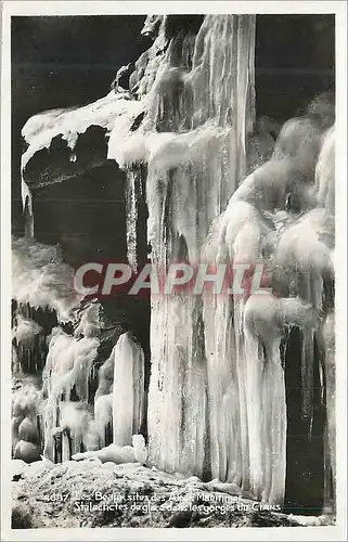 Cartes postales moderne Stalactites de Glace dans les Gorges du Cians Les Beaux sites des Alpes Maritimes