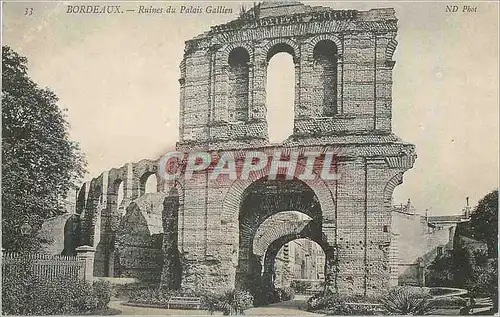 Cartes postales Bordeaux Ruines du Palais Gallien