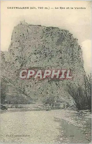 Cartes postales Castellane (alt 720 m) Le Roc et le Verdon