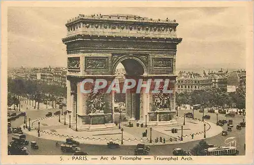 Cartes postales Paris Arc de Triomphe