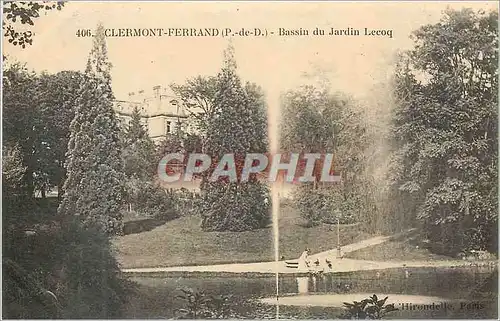 Cartes postales Clermont Ferrand (P de D) Bassin du Jardin Lecoq