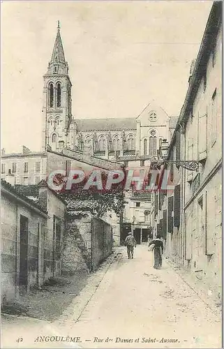 Cartes postales Angouleme Rue des Dames et Saint Ausone
