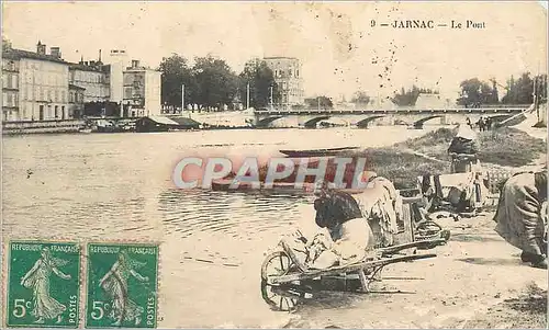 Cartes postales Jarnac Le Pont lavandieres TOP
