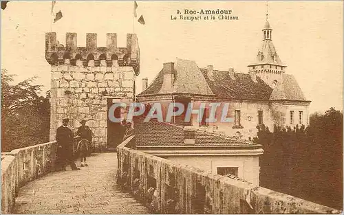 Cartes postales Rocamadour Le Rempart et le Chateau