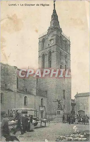 Cartes postales Lunel Le Clocher de l'Eglise