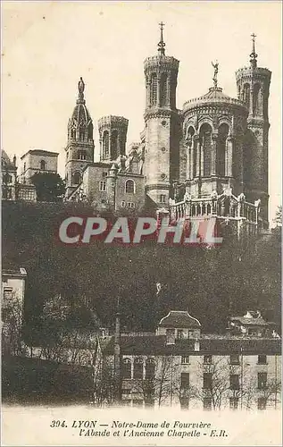 Cartes postales Lyon Notre Dame de Fourviere l'Abside et l'Ancienne Chapelle