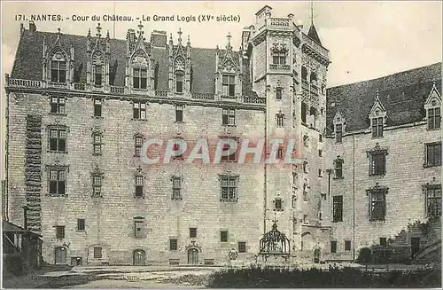 Cartes postales Nantes Cour du Chateau Le Grand Logis (XVe Siecle)