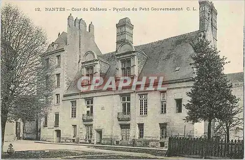 Cartes postales Nantes Cour du Chateau Pavillon du Petit Gouvernement