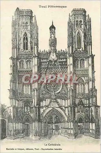 Cartes postales Toul Pittoresque La Cathedrale