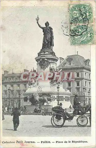 Cartes postales Paris Place de la Republique Lion