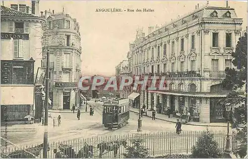 Cartes postales Angouleme Rue des Halles Tramway