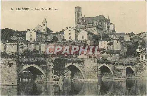 Ansichtskarte AK Limoges Pont Saint Etienne