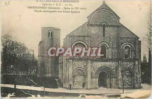 Ansichtskarte AK Chateauneuf (Charente) Eglise du XIIe Siecle Sites Chateaux et Monuments