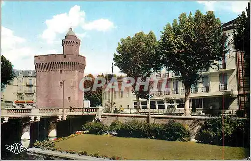 Moderne Karte Perpignan (Pyr Or) Le Castillet l'Hotel de France