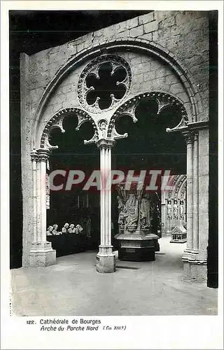 Cartes postales moderne Cathedrale de Bourges Arche du Porche Nord (fin XIIIe)