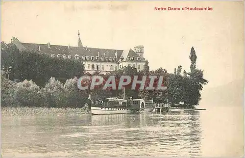 Ansichtskarte AK Notre Dame d'Hautecombe Bateau