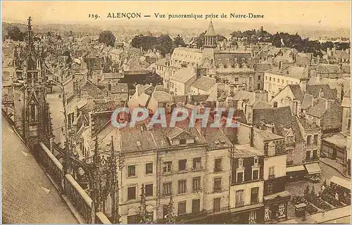 Cartes postales Alencon Vue Panoramique prise de Notre Dame