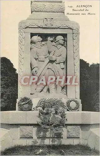 Ansichtskarte AK Alencon Bas Relief du Monument aux Morts Militaria