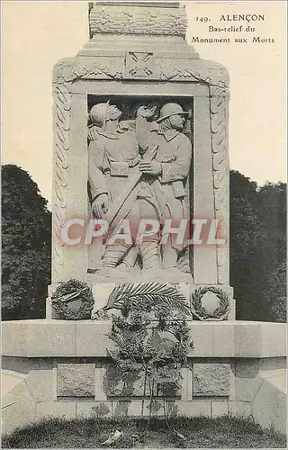 Cartes postales Alencon Bas Relief du Monument aux Morts Militaria