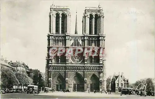 Cartes postales moderne Paris et ses Merveilles Facade de la Cathedrale Notre Dame