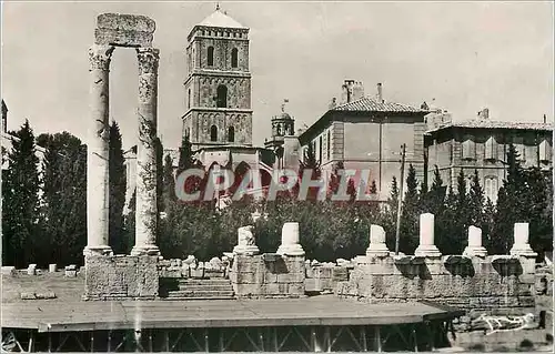 Moderne Karte Arles La Provence Romaine Theatre antique et Saint Trophime