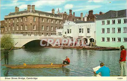Cartes postales moderne Cambridge Silver Street Bridge Canoe