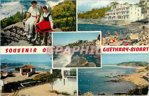 Cartes postales moderne Guethary Bidart Au Pays Basque La Plage et le Casino