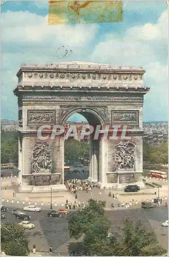 Moderne Karte Paris Arc de Triomphe