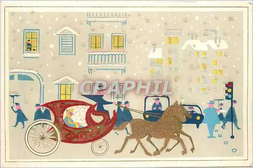 Cartes postales moderne Caleche