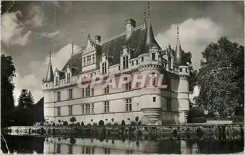 Cartes postales moderne Chateau d'Azay le Rideau Facade sur le Miroir d'Eau Publicite Spasmaverine Milano