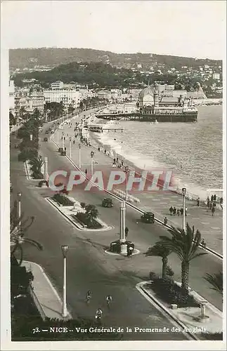 Moderne Karte Nice Vue Generale de la Promenade des Anglais