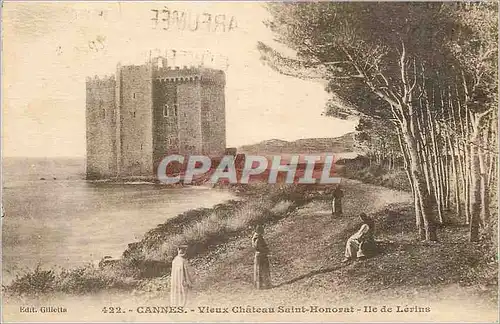 Cartes postales Cannes Vieux Chateau Saint Honorat Ile de Lerins