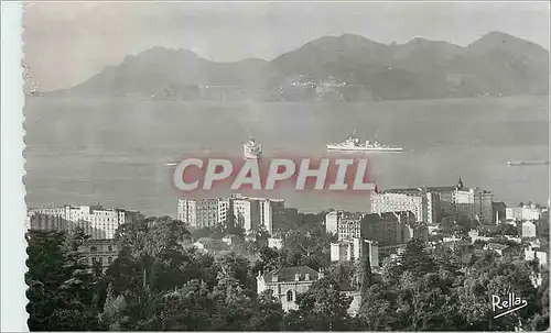 Cartes postales moderne Cannes La Cote d'Azur Le Martinez Le Miramar et le Carlton vus du Super Cannes Bateaux