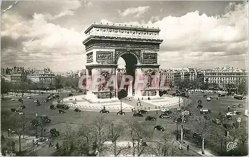 Moderne Karte Paris Arc de Triomphe