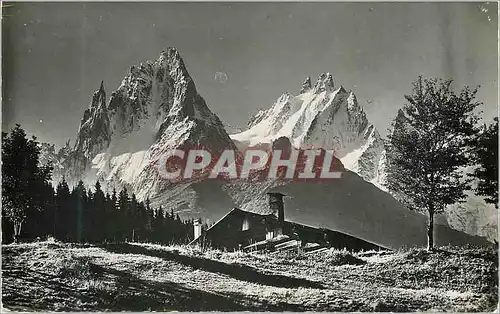 Moderne Karte Au Pays de Mont Blanc La vie est rude dans le Chalet