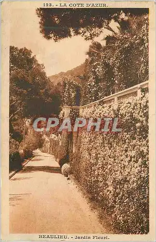 Cartes postales Beaulieu La Cote d'Azur Jardin Fleuri