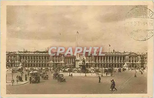 Cartes postales Les Petits Tableaux de Paris La Place de la Concorde Les Fontaines L'Obelisque
