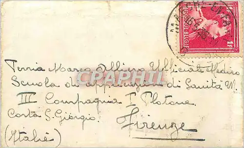 Lettre Belgique 1938 pour Firenze