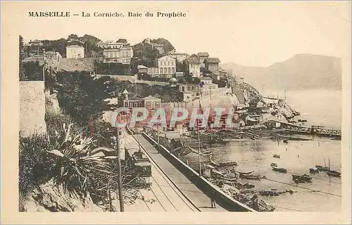 Cartes postales Marseille La Corniche Baie du Prophete Tramway