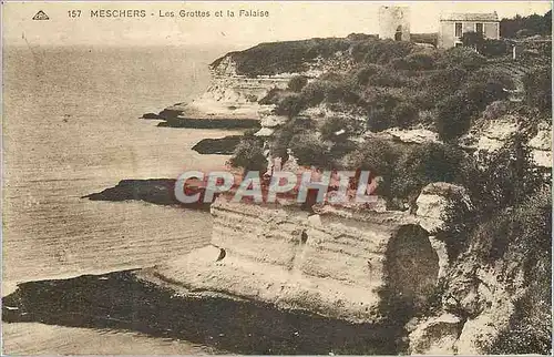 Ansichtskarte AK Meschers Grottes et la Falaise