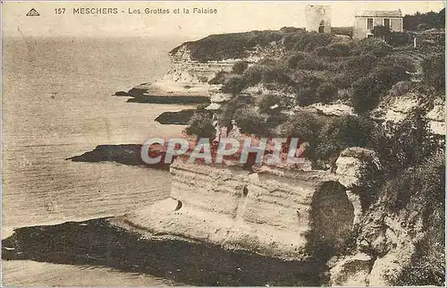 Cartes postales Meschers Grottes et la Falaise